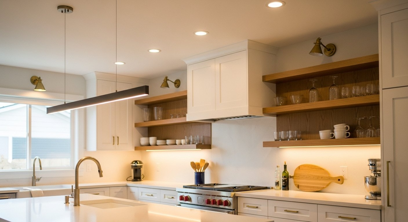 16 Kitchen Lighting Ideas Recessed Fans Will Love (Clean, Bright, Modern)