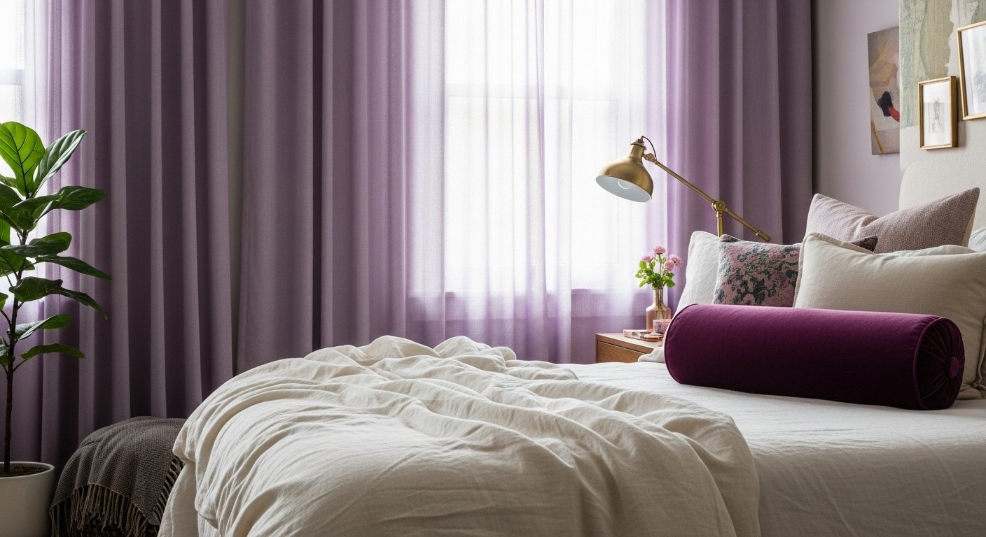 11 Purple Bedroom Curtain Ideas That Add Color Without Overwhelming the Space