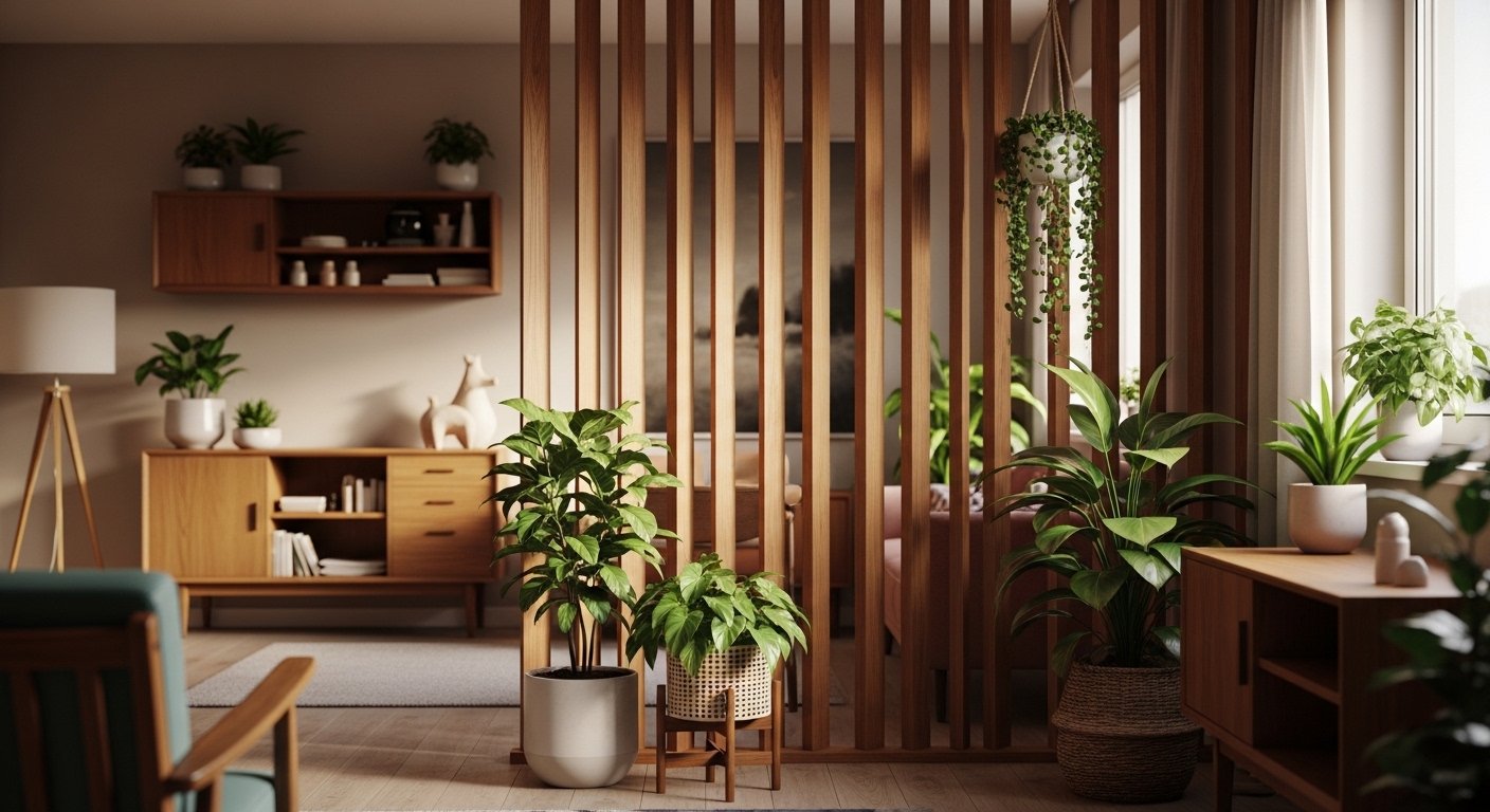 9 Mid Century Divider Ideas That Add Retro Character Without Overcrowding