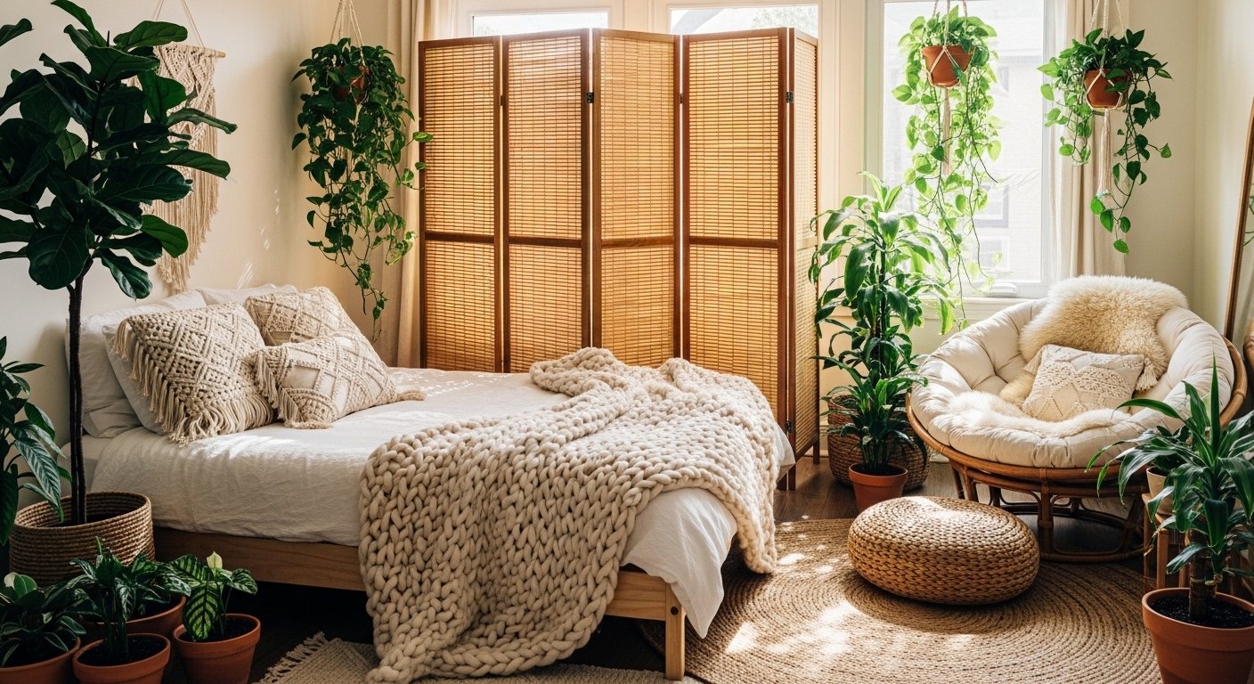 10 Bamboo Room Divider Ideas for a Warm, Natural Boho Look