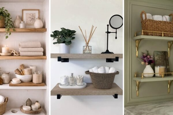 10 Fun Bathroom Shelf Styling For Small Spaces to Try