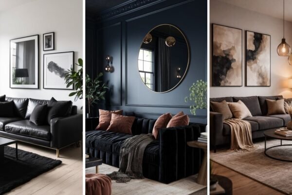 20 Best Black Sofa Living Room Decor Ideas to Try