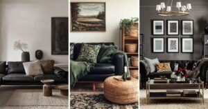 12 Top Modern Black Sofa Living Room Decor on a Budget