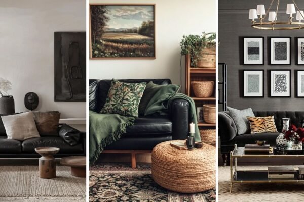 12 Top Modern Black Sofa Living Room Decor on a Budget