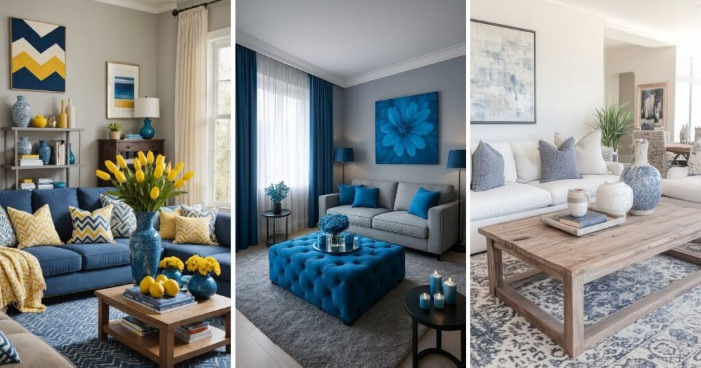 10 Fun Blue Living Room Decor Ideas That Feel Cozy