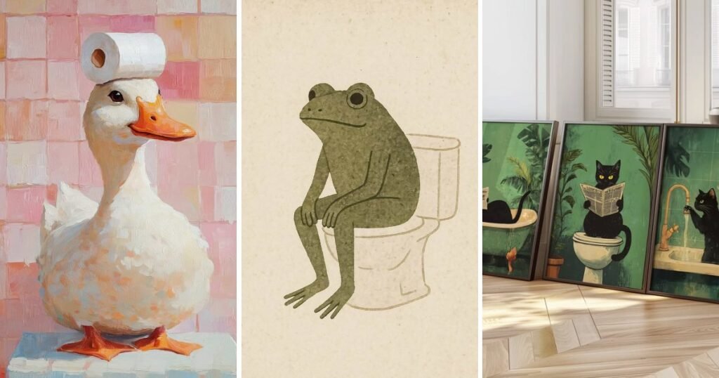 10 Fun Modern Bathroom Picture Ideas Wall Art That Feel Cozy