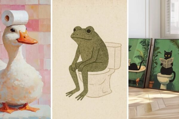 10 Fun Modern Bathroom Picture Ideas Wall Art That Feel Cozy