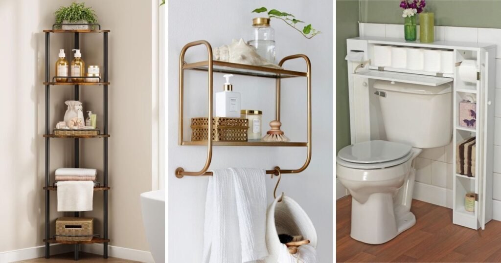 10 Fun Bathroom Shelf Decor For Small Spaces That Feel Cozy