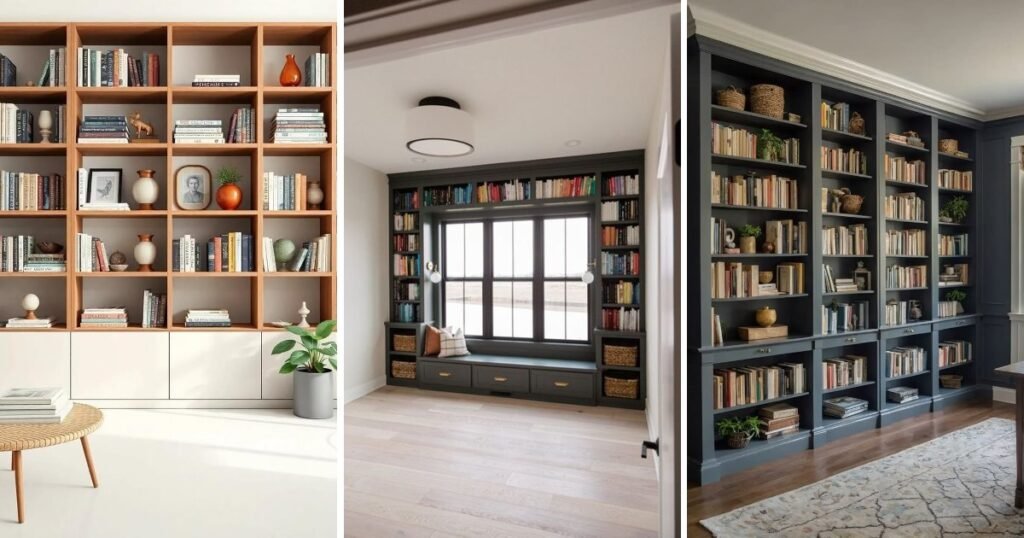 10 Fun Modern Built In Bookshelves That Feel Cozy