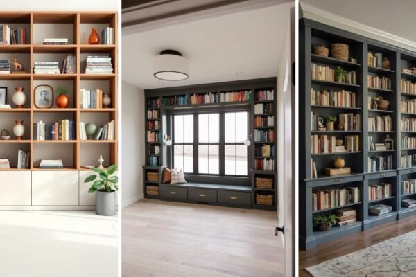 10 Fun Modern Built In Bookshelves That Feel Cozy