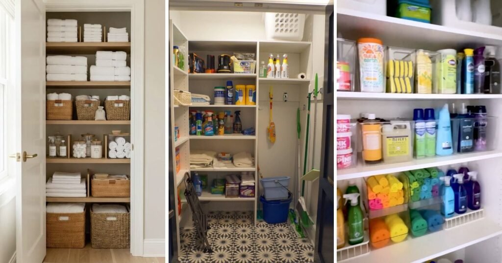 25 Cool Modern Cleaning Closet Organization for Any Home