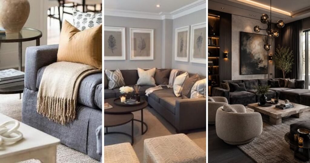 10 Fun Charcoal Grey Couch Living Room Decor Ideas to Try
