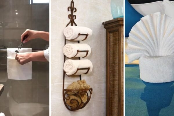 15 Easy Bathroom Towel Decor For Small Spaces You Will Love