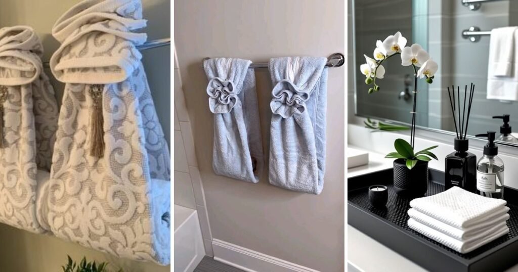 10 Fun Modern Bathroom Towel Decor That Feel Cozy