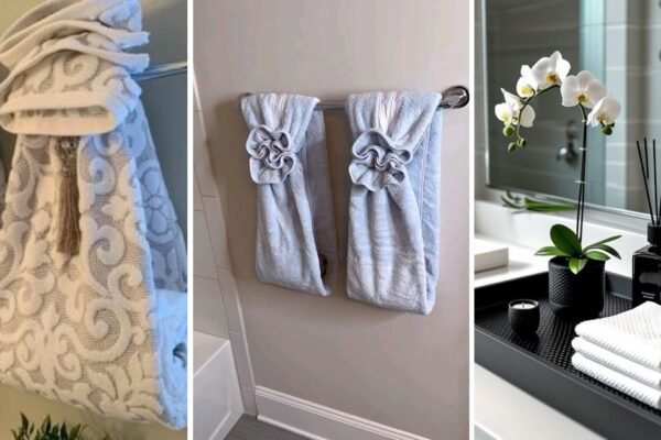 10 Fun Modern Bathroom Towel Decor That Feel Cozy