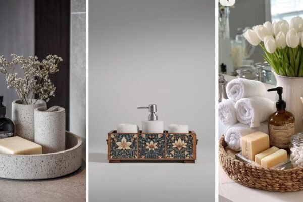10 Fun Bathroom Tray Decor For Small Spaces That Feel Cozy