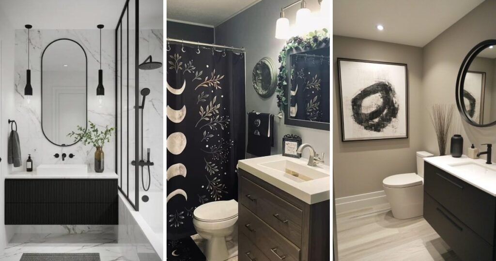 25 Cool Black And White Bathroom Decor Ideas for Any Home