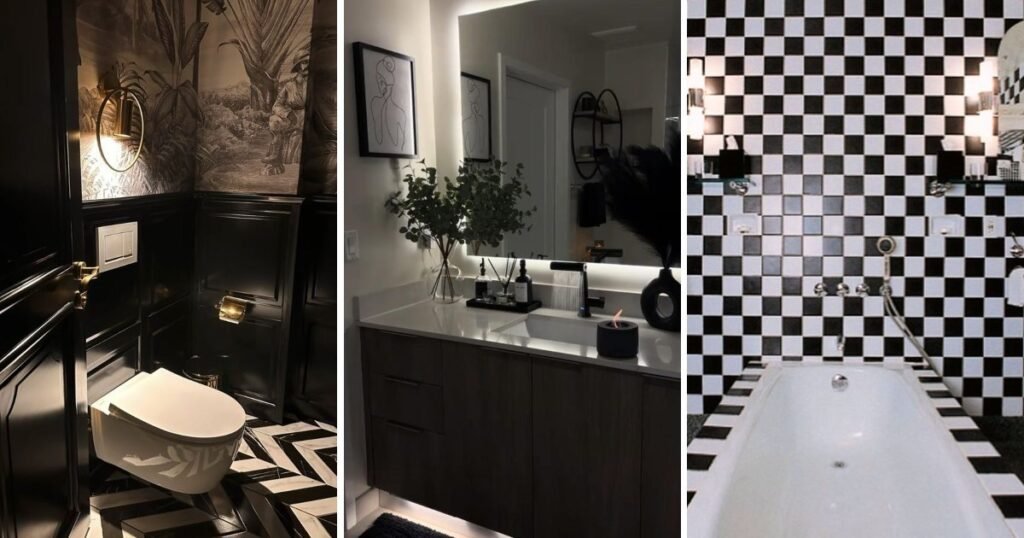 10 Fun Modern Black Bathroom Decor That Feel Cozy