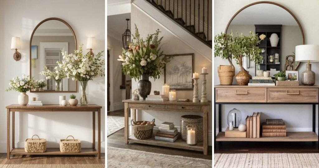 15 Easy Entryway Table Decor Ideas You Will Love