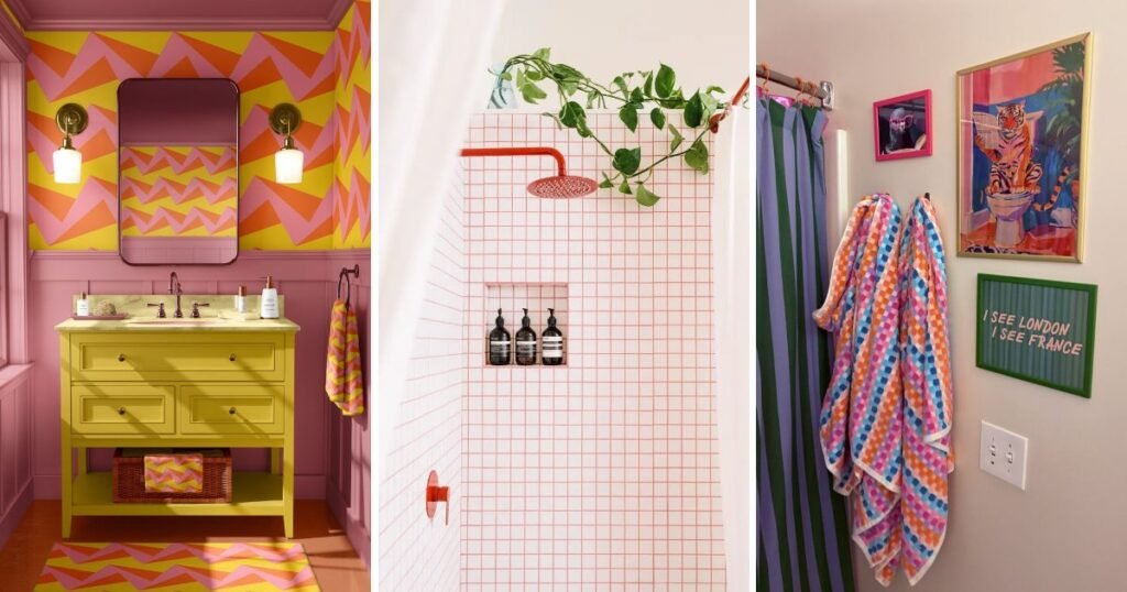 10 Fun Dopamine Decor Bathroom For Small Spaces to Try