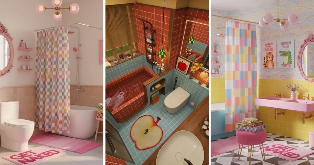 25 Cool Modern Dopamine Decor Bathroom for Any Home