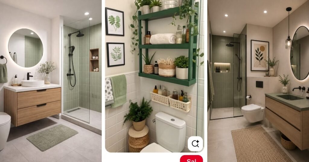 12 Top Green Bathroom Decor For Small Spaces on a Budget