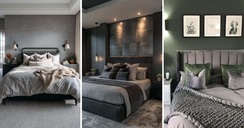10 Fun Modern Grey Bedroom Decor That Feel Cozy