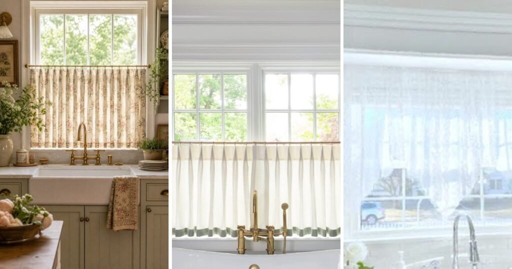 15 Easy Kitchen Curtain Ideas Above Sink For Small to Try