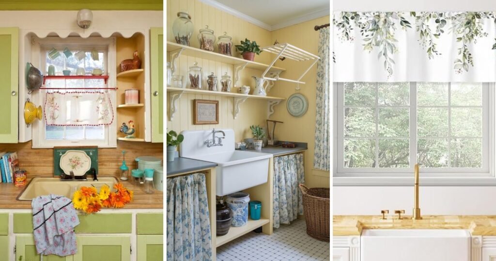 25 Cool Kitchen Curtain Ideas Above Sink Ideas for Any Home