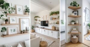 15 Easy Living Room Shelf Decor For Small Spaces to Try