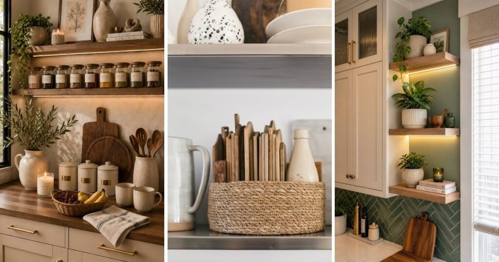 25 Cool Modern Kitchen Shelf Styling for Any Home