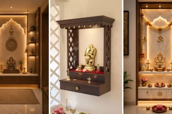 10 Fun Modern Mandir Ideas For Small Space That Feel Cozy