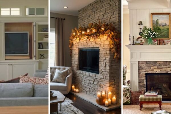 20 Best Modern Mantle Decorating Ideas With TV to Try