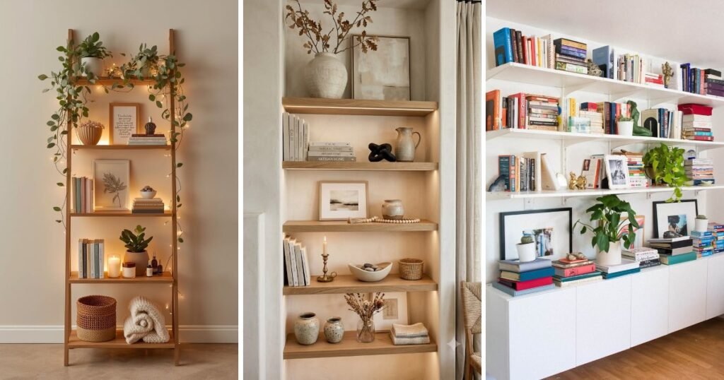 12 Top Modern Shelf Styling on a Budget