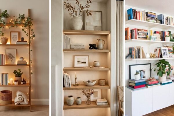 12 Top Modern Shelf Styling on a Budget