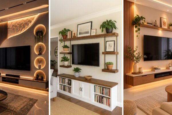 10 Fun Modern TV Wall Decor That Feel Cozy