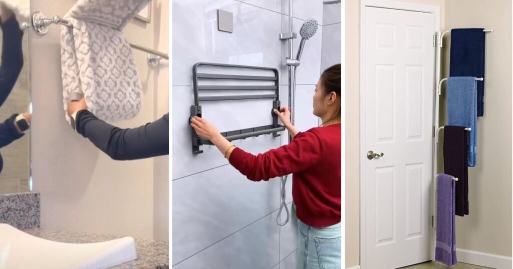 25 Cool Towel Hanger Ideas Bathroom For Small Spaces to Try