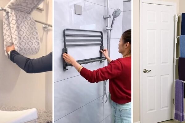 25 Cool Towel Hanger Ideas Bathroom For Small Spaces to Try